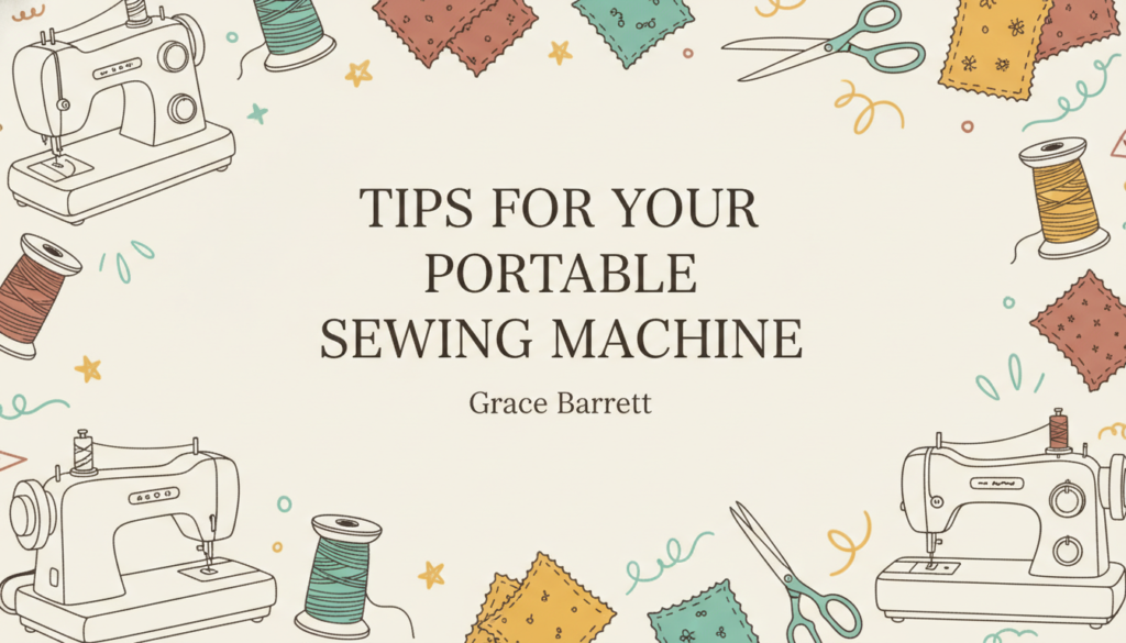 Blog featured image for portable sewing machine