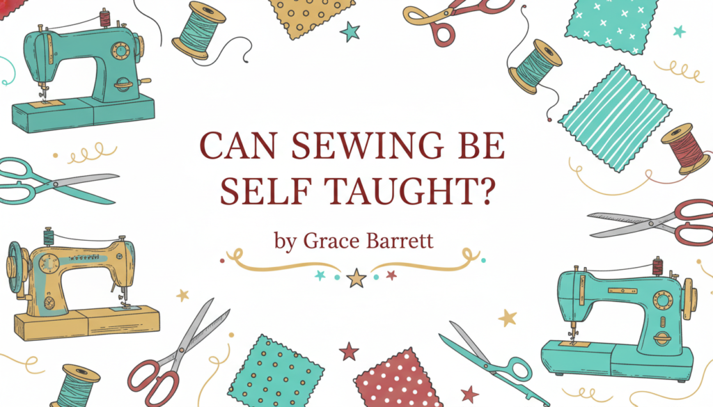 Blog featured image for can sewing be self taught