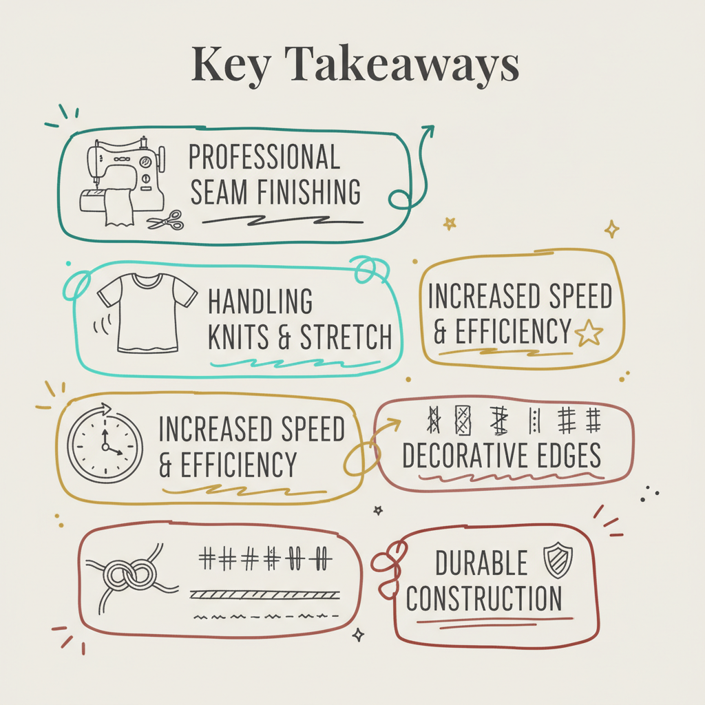 infographic for what can a serger be used for what do sergers do


