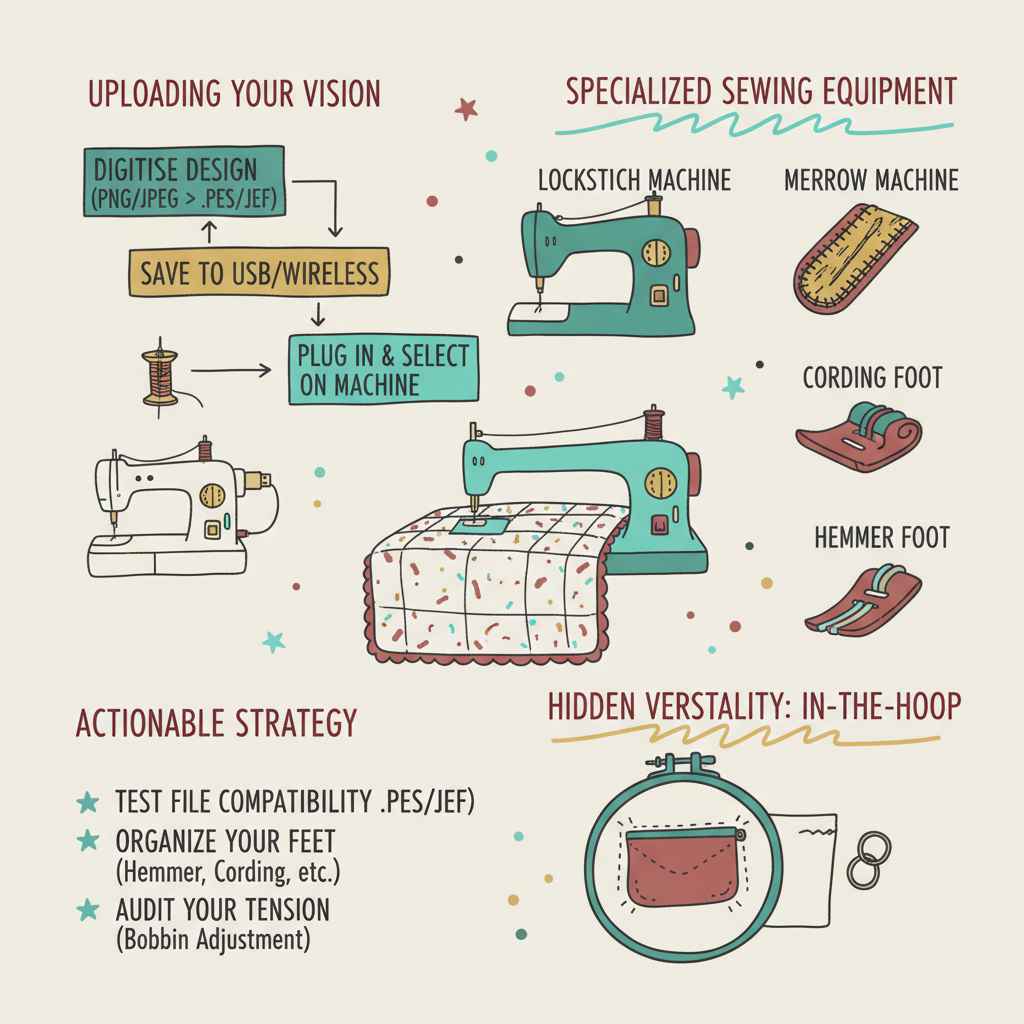 what embroidery machine can i upload own design