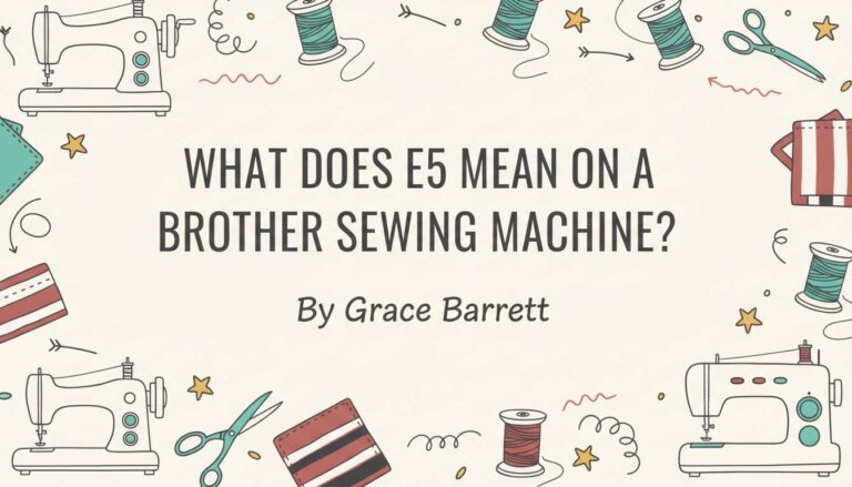 What Does E5 Mean on a Brother Sewing Machine?