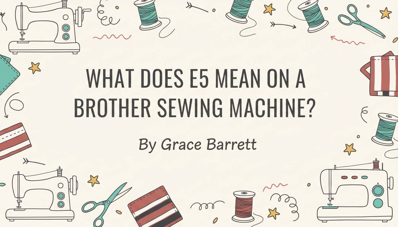 What Does E5 Mean on a Brother Sewing Machine?