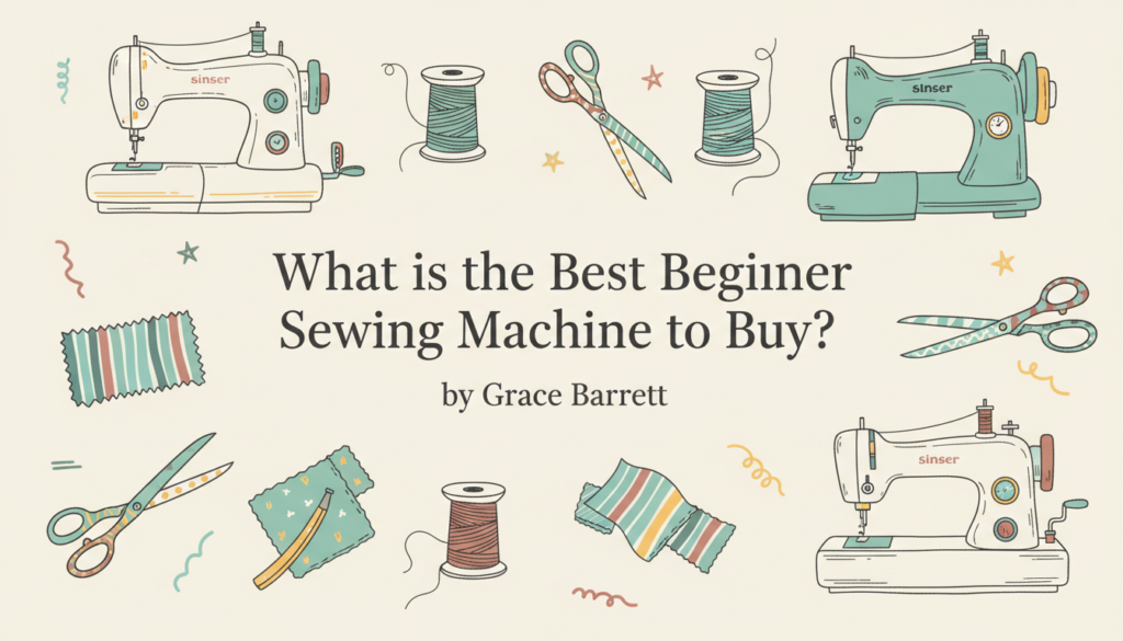 Blog featured image for what is the best beginner sewing machine to buy what is the best affordable sewing machine
