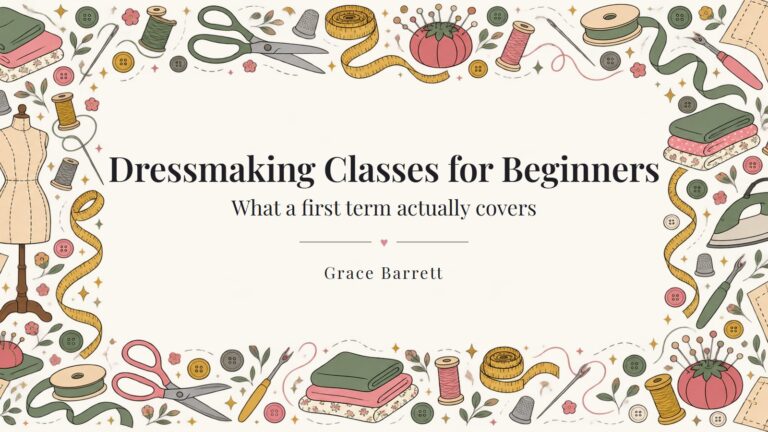 Dressmaking Classes for Beginners: What a First Term Covers