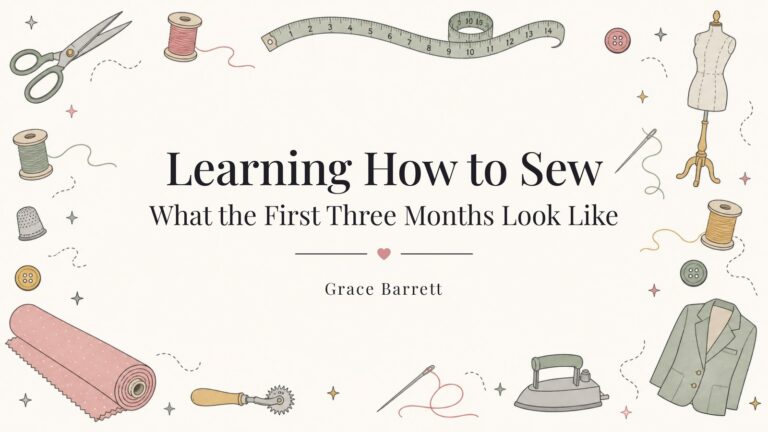 Learning How to Sew: What the First Three Months Look Like